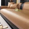 Cojín de Sofá de Ratán de Hielo Estilo Simple Nuevo Estilo de Verano Lujo Ligero Antideslizante Transpirable Cojín de Asiento de Ratán de Una Pieza al Por Mayor