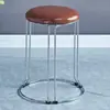 Taburete de Moda de Lujo Ligero para Uso en el Hogar, Taburete Engrosado para Dormitorio, Taburete Duradero para Adultos para Sala de Estar, Taburete de Hierro para Adultos, Taburete Pequeño