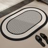 Alfombrilla Absorbente para Suelo de Baño, Alfombra de Baño, Alfombrilla Suave de Barro de Diatomeas Antideslizante de Goma, Felpudo para Inodoro, Felpudo para Lavabo