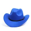 Sombrero de Lana de Caballero Otoño e Invierno Europeo y Americano Transfronterizo Sombrero de Jazz Metálico para Hombres y Mujeres Sombrero de Panamá Deformado Sombrero Vaquero