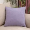 Almohada gruesa de lino de color puro, elegante sofá para el hogar, sala de estar, respaldo de 50 cm, cojín cuadrado para la cintura para el coche y la oficina