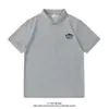 Camisa Polo Estilo Americano para Hombre, Manga Corta, Marca de Moda, Nuevo Modelo Verano 2025, Top Camiseta Holgada Casual de Media Manga con Cuello de Solapa