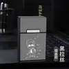 Paquete de 20 Estuches Magnéticos para Cigarrillos, Adecuado para Cajetillas Blandas y Duras, Resistente a la Presión y a la Humedad, Hecho de Aleación de Aluminio, Caja de Cigarrillos Portátil con Grabado