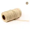 Cuerda de algodón de dos hebras de 2 mm punto 3 mm color tejido decoración de unión etiqueta para colgar cuerda de algodón