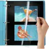 Páginas Internas de Álbum de Fotos de Folhas Soltas Mais Vendidas no Exterior, Bolsos Autoadesivos Transparentes para Fotos, Fabricante de Páginas de Reposição para Álbum de Fotos de Folhas Soltas com 3 Furos