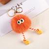 Cartoon Color Genie Boneca de Pelúcia Pingente Artesanal DIY Chaveiro Mochila Fur Ball Pequenos Acessórios Pendurados Micro Sapatos