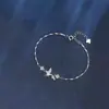 Pulsera de pareja de eucalipto azul y pájaros un par para hombre y mujer estilo ins temperamento de alto nivel moda simple lujo ligero regalo para novia