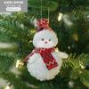 Novos Produtos Transfronteiriços Hong Kong Heng Árvore de Natal Pequeno Pingente Pelúcia Cachecol Vermelho e Branco Boneco de Neve Enfeites Pendentes Decorações de Natal Enfeites Pendentes
