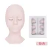 Molde de cabeça removível, molde de silicone para pálpebra dupla, olhos realistas, enxerto substituível, molde de cabeça de cílios, comércio exterior