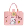 Bolsa Tote de Feltro Novo Estilo com Letras Personalizadas Abertas no Topo, Grande Capacidade, Bolsa Tote Versátil de Ombro