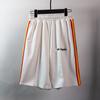 Pantalones Cortos Casuales de Verano de Moda con Rayas de Ángel y Bloques de Color, Fabricante de Comercio Exterior Transfronterizo, Venta al por Mayor, Pantalones Deportivos en Stock
