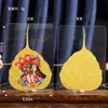 Folhas Naturais de Bodhi, Zhakiram, Farmacêutico, Thangka da Tara Verde, Pintura Thangka do Deus da Riqueza Amarelo, Arte de Parede, Molduras para Fotos no Atacado
