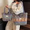 Bolsa de Lona para Ropa de Clase de Estudiante 2025 Nueva Bolsa Tote de Gran Capacidad Bolso de Hombro Versátil para Viaje para Mujer
