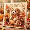 Festival de la Cosecha de Amazon Pintura de Perlas Kit de Taladro de Puntos DIY, Kit de Materiales Hechos a Mano, Pintura Artística Decorativa para el Hogar