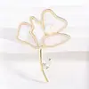 Broche de flor de concha requintado novo de 2025 senso de alto padrão corsage de pérola de água doce de alta qualidade pino elegante de luxo