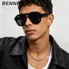 Gafas de Sol Pilot Forma de Rana de Doble Puente Nuevo Transfronterizo Raine para Hombres y Mujeres, Gafas de Sol de Estilo Urbano de Alta Gama Personalizadas
