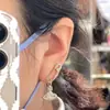Pendientes de Planeta Saturno de Alta Gama para Mujer, Estilo Único y Genial, Pendientes Incrustados de Diamantes, Diseño Vivian de Diamante Completo