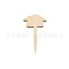 Buxo de madeira jardinagem flores carnudo em branco chip de madeira etiqueta cartão sinal DIY bolo plug-in artesanato