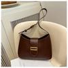 Bolsa de moda de grande capacidade Texchy estilo francês feminina 2024 nova bolsa feminina casual de deslocamento transversal ombro axila bolsa feminina
