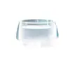 Bolsa de lavandería portátil para viajes, lavabo plegable, para lavar verduras portátil al aire libre, cubo de agua comprimido transparente para acampar, bolsa para lavar y lavandería