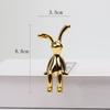 Desenho Animado Criativo de Celebridade da Internet Posição Sentada Decoração Coelho Orelhas Compridas Sala de Estar de Alto Nível Luxo Leve Gabinete de TV Adega Decoração de Entrada