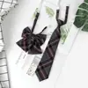 Corbata y Pajarita Estilo Academia para Estudiantes Jk, Nueva Corbata Negra para Mujeres, Corbata y Pajarita Jk para Mujeres