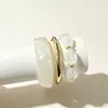 Set retro de resina de tres piezas transfronterizo, pulsera de cuentas color block, moderna y única para mujer, accesorio de pulsera geométrico en capas