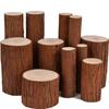 Estacas Abeto Chino Estacas Pequeñas Estacas de Jardín Estacas de Boda Adornos de Abeto Chino Barandilla de Valla Base Decorativa de Tocón de Madera