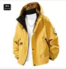 Jaqueta de Montanhismo Cor Sólida Nova Outono/Inverno Simples Tendência Esportiva Jovem Moda Outdoor Casual Casaco Masculino