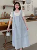 Vestido de Verano para Maternidad Jingqi, Conjunto de Dos Piezas con Falda de Tirantes y Top, Ropa Ligera para Mujer 2025, Súper Popular