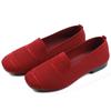Zapatos de Tela Nuevo Viejo Pekín 2023 Zapatos de Capa Única para Mujer Transpirables Tejidos al Vuelo Color Sólido Casual Zapatos de Madre Cómodos Suela Suave Zapatos de Mujer