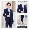 Traje de negocios suave microelástico de un botón para hombre y mujer, traje de traje, traje para personal gubernamental, bienes raíces, banco, traje formal