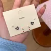 Pendientes de Dibujos Animados Coloridos Lindos Versátiles Traje Exquisitos Pequeños Corazón de Niña Pendientes de Sentido de Diseño Único de Nicho