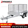 Reboque Caixa Gaiola Carrinho de Ferramentas de Malha Galvanizada Especificações de Exportação 10*5 10*8 Feito Sob Encomenda Vendas Diretas da Fábrica