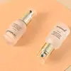 Veta plateada En stock 30 ml Botella de base líquida con hombro inclinado, Material de empaque cosmético simple, Botella con dispensador de loción, Botella dispensadora de crema de protección