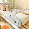 Sábana Bajera de Algodón con Tejido de Gofrado para Dormitorio Estudiantil, Protector de Colchón Individual para Dormitorio 90X190, Funda de Sábana de Cama 100% Algodón