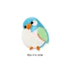 Parche de Tela de Pájaro Lindo Autoadhesivo Sin Costuras Ropa Chaqueta de Plumas Mochila Escolar Artefacto de Reparación Invisible Nuevo Parche Bordado Parche