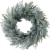 Corona de Navidad Mixta de PE 60cm Decoración Navideña Artificial Adorno de Escena Festiva Accesorios Colgante de Pared Corona Artificial Hecha a Mano