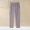 Roupas femininas de meia-idade e idosas, calças casuais para mães, uso diário, calças pretas soltas, cintura alta, calças para avó, elástico alto, casual