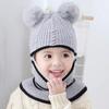 Gorro de Otoño e Invierno para Niños con Forro Polar Engrosado para Bebés Niños y Niñas Lindo Gorro de Punto Gorro de Pescador Súper Lindo Cálido Protección para las Orejas