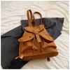 Mochila Retro Esmerilada para Mujer de Gran Capacidad Casual Diseño Nicho Portátil Bolso Tipo Cubo Mochila de Viaje Urbana Moderna