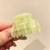 Pinza para el Cabello de Calavera Alta Estilo Retro Maillard Pinza de Garra Pequeña Francesa 2026 Nuevo Pinza Lateral de Felpa Accesorios para el Cabello de Mujer