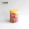Frasco de Plástico para Alimentos de 350 ml Piñones Confitados Botella Redonda Frutos Secos Latas Divididas Botella de Embalaje de PET de Grado Alimenticio