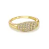 Anillo de Plata de Ley S925 de Moda Elegante Europeo y Americano para Mujer Incrustado con Circonita Lleno de Diamantes Anillo Retro de Nicho de Moda para el Dedo Índice Venta al por Mayor