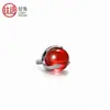 Liga de Titânio F136 Zircônia Bola Três Garras Colorida Nicho Tendência Piercing de Língua Brinco Stud Piercing de Osso da Orelha Joias Atacado