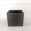 Vaso de Flor Imitação Cimento Quadrado Espesso de Plástico para Plantas Verdes Jardinagem Recipiente para Flores Artificiais Cinza Branco Preto Recipiente de Flor Fosco