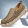 Sapatos Casuais Masculinos Slip-on Quatro Estações Preguiçosos Mocassins Cano Baixo Sapatos de Dirigir Confortáveis Puxar Sapatos de Pai