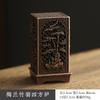 Nuevo Chinoiserie Aleación de Cobre Calabaza Abanico Dragón y Fénix Horno Placa Pipa Quemador de Incienso Tabletas de Aromaterapia Xiaoxiangyun Incienso de Sándalo