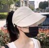 Gorra Visera de Protección Solar Estilo Celebridad para Mujer, Se Puede Usar con Mascarilla, Gorra de Béisbol Deportiva, Sombrero para el Sol con Protección UV