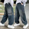 Pantalones para Niños Primavera y Otoño 2026 Estilo Nuevo Jeans de Otoño para Niños Jeans Largos Casuales para Niños Mayores Modernos